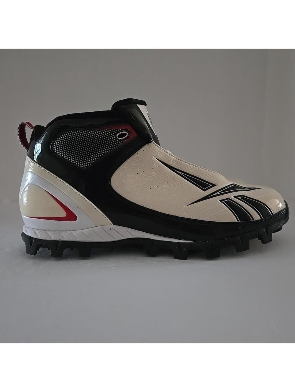 Bulldodge Mid AT II Lacrosse Shoes Reebok RBK Men's Size 12 White Black New